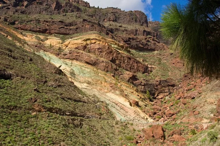 Hydrothermally altered ignimbrite