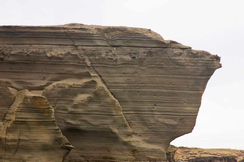 Layered tuff