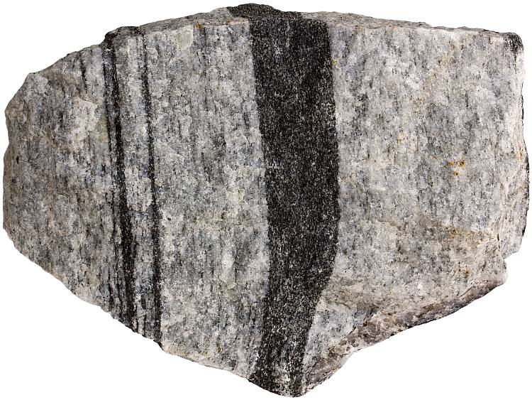 Biotite gneiss rock sample