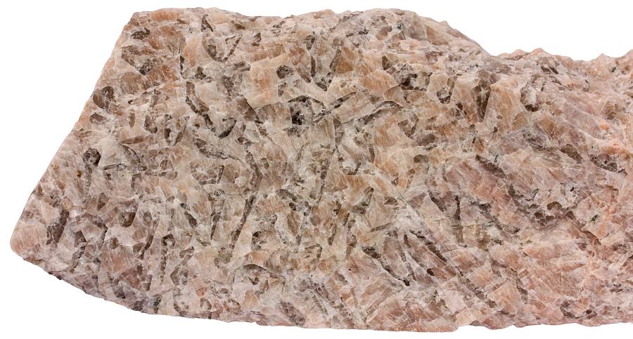 The term “pegmatite” was first used by a French mineralogist René Haüy for such rocks that we nowadays know as graphic granites. Evje, Norway. Width of sample 9 cm.