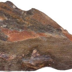 Staurolite schist rock sample