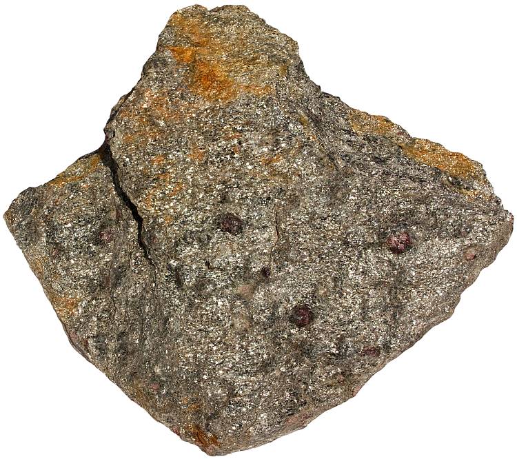 Mica schist rock sample