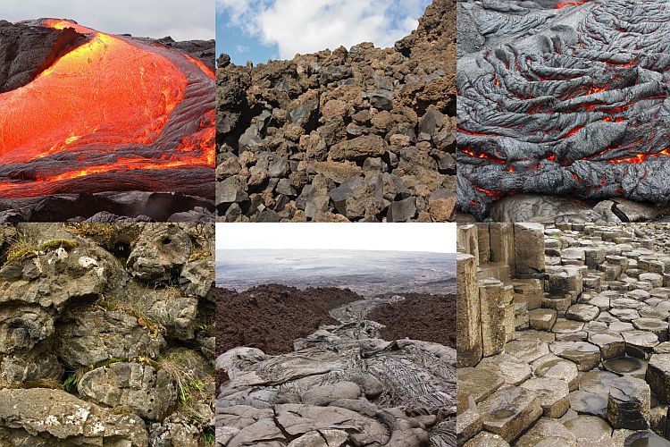 Types of lava flows