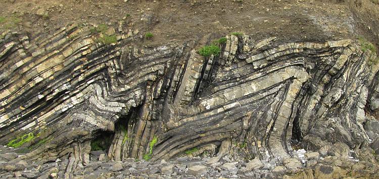 Folded shale