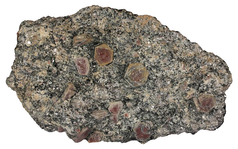 Corundum in a mica schist