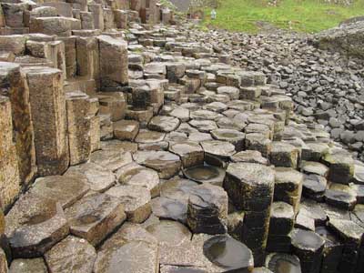 Giant's Causeway columnar basalt