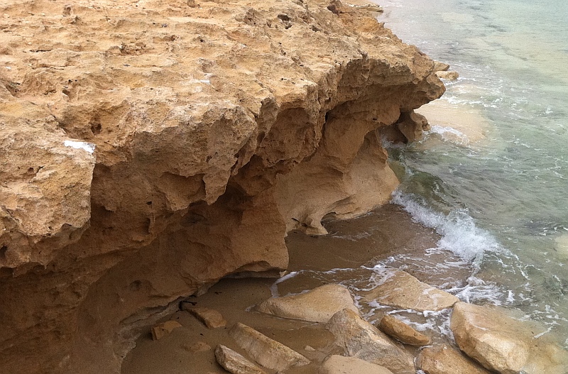 Calcarenite outcrop in Cyprus
