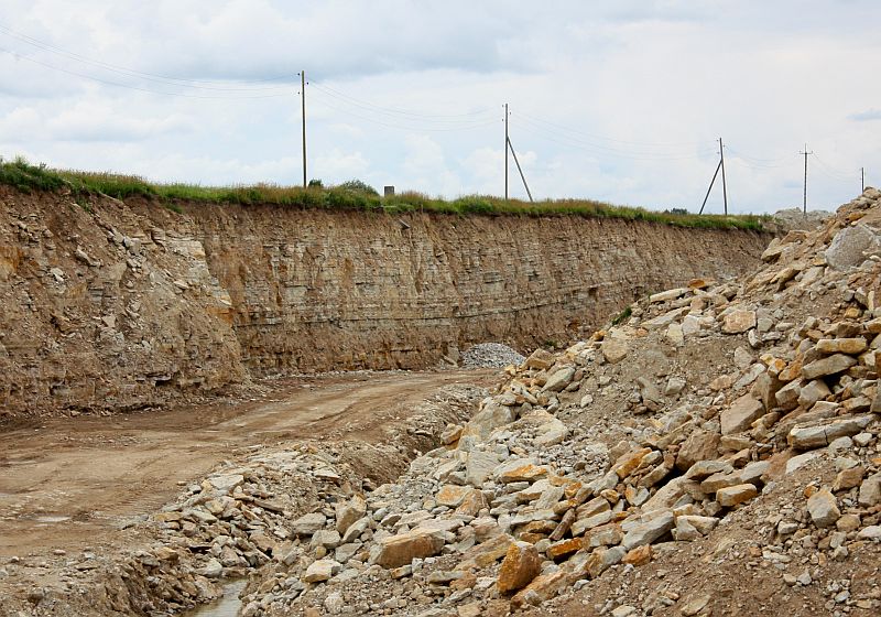 Oil shale quarry in Estonia