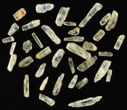 Kyanite crystals from sand