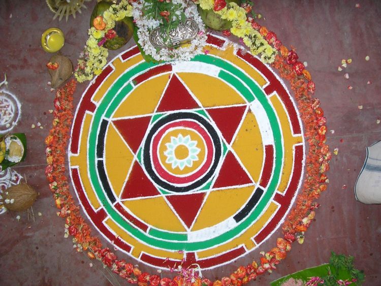 Tibetan sand mandala
