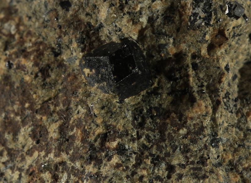 Melanite crystal