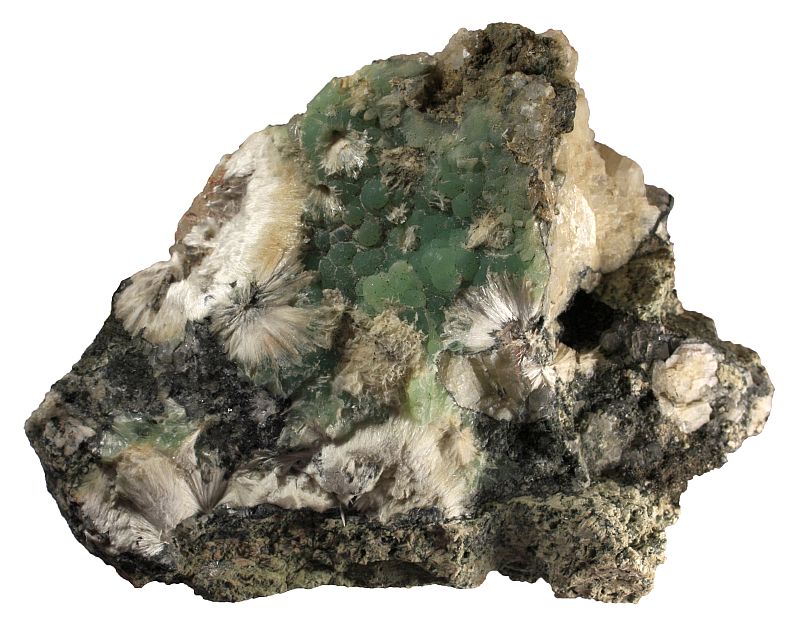 Natrolite and prehnite