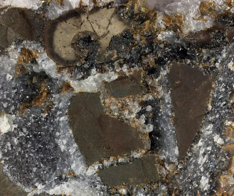 Quartz and siderite