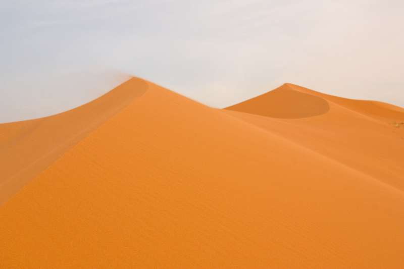 Sand dune in Moroccan Sahara