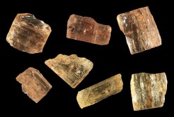 Topaz crystals