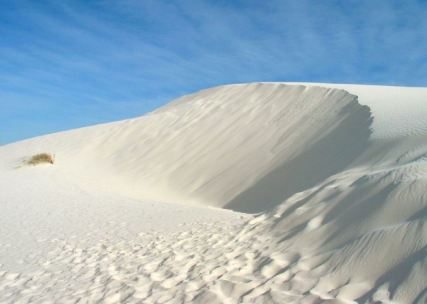 White dunes in the