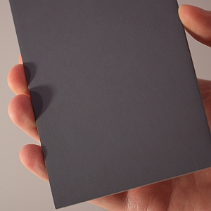 A gray card